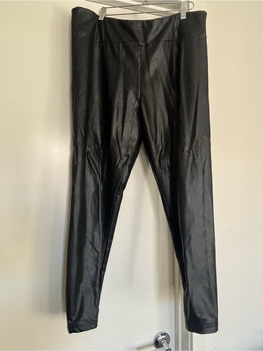 Black Faux Leather Women’s Pants